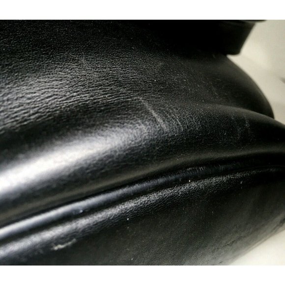 Coach Fletcher 4150 Vintage Black Soft Leather Flap Shoulder Bag - Picture 10 of 12